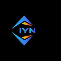 iyn abstract technologie logo ontwerp Aan wit achtergrond. iyn creatief initialen brief logo concept. vector