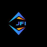 jfi abstract technologie logo ontwerp Aan zwart achtergrond. jfi creatief initialen brief logo concept. vector