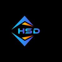 hsd abstract technologie logo ontwerp Aan zwart achtergrond. hsd creatief initialen brief logo concept. vector