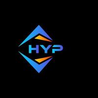 hyp abstract technologie logo ontwerp Aan zwart achtergrond. hyp creatief initialen brief logo concept. vector