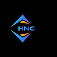 hnc abstract technologie logo ontwerp Aan zwart achtergrond. hnc creatief initialen brief logo concept. vector
