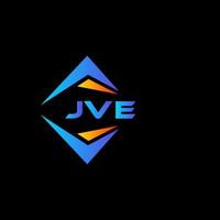 jve abstract technologie logo ontwerp Aan zwart achtergrond. jve creatief initialen brief logo concept. vector