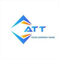 att abstract technologie logo ontwerp Aan wit achtergrond. att creatief initialen brief logo concept. vector