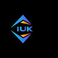 iuk abstract technologie logo ontwerp Aan wit achtergrond. iuk creatief initialen brief logo concept. vector