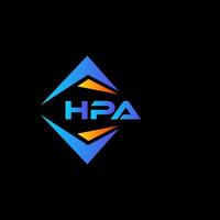 hpa abstract technologie logo ontwerp Aan zwart achtergrond. hpa creatief initialen brief logo concept. vector