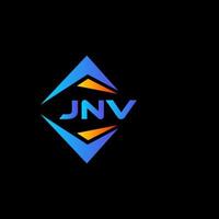 jnv abstract technologie logo ontwerp Aan zwart achtergrond. jnv creatief initialen brief logo concept. vector