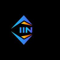 iin abstract technologie logo ontwerp Aan wit achtergrond. iin creatief initialen brief logo concept. vector