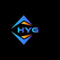 hyg abstract technologie logo ontwerp Aan zwart achtergrond. hyg creatief initialen brief logo concept. vector