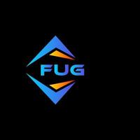 fug abstract technologie logo ontwerp Aan zwart achtergrond. fug creatief initialen brief logo concept. vector