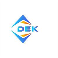 dek abstract technologie logo ontwerp Aan wit achtergrond. dek creatief initialen brief logo concept. vector