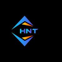 hnt abstract technologie logo ontwerp Aan zwart achtergrond. hnt creatief initialen brief logo concept. vector