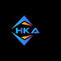 hka abstract technologie logo ontwerp Aan zwart achtergrond. hka creatief initialen brief logo concept. vector