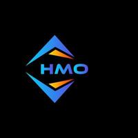 hmo abstract technologie logo ontwerp Aan zwart achtergrond. hmo creatief initialen brief logo concept. vector