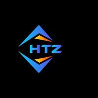 htz abstract technologie logo ontwerp Aan zwart achtergrond. htz creatief initialen brief logo concept. vector