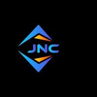 jnc abstract technologie logo ontwerp Aan zwart achtergrond. jnc creatief initialen brief logo concept. vector