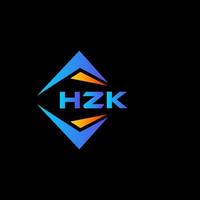 hzk abstract technologie logo ontwerp Aan zwart achtergrond. hzk creatief initialen brief logo concept. vector