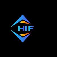 hif abstract technologie logo ontwerp Aan zwart achtergrond. hif creatief initialen brief logo concept. vector