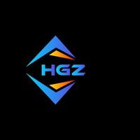 hgz abstract technologie logo ontwerp Aan zwart achtergrond. hgz creatief initialen brief logo concept. vector