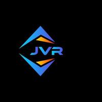 jvr abstract technologie logo ontwerp Aan zwart achtergrond. jvr creatief initialen brief logo concept. vector