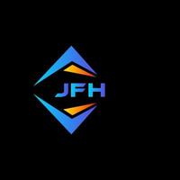 jfh abstract technologie logo ontwerp Aan zwart achtergrond. jfh creatief initialen brief logo concept. vector