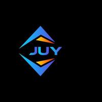 juy abstract technologie logo ontwerp Aan zwart achtergrond. juy creatief initialen brief logo concept. vector