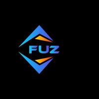 fuz abstract technologie logo ontwerp Aan zwart achtergrond. fuz creatief initialen brief logo concept. vector