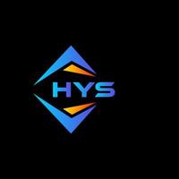 hys abstract technologie logo ontwerp Aan zwart achtergrond. hys creatief initialen brief logo concept. vector