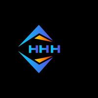 hhh abstract technologie logo ontwerp Aan zwart achtergrond. hhh creatief initialen brief logo concept. vector