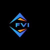 fvi abstract technologie logo ontwerp Aan zwart achtergrond. fvi creatief initialen brief logo concept. vector