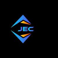 jec abstract technologie logo ontwerp Aan zwart achtergrond. jec creatief initialen brief logo concept. vector