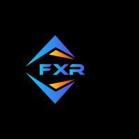 fxr abstract technologie logo ontwerp Aan zwart achtergrond. fxr creatief initialen brief logo concept. vector