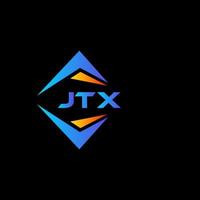 jtx abstract technologie logo ontwerp Aan zwart achtergrond. jtx creatief initialen brief logo concept. vector