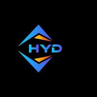 hyd abstract technologie logo ontwerp Aan zwart achtergrond. hyd creatief initialen brief logo concept. vector