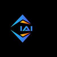 iai abstract technologie logo ontwerp Aan zwart achtergrond. iai creatief initialen brief logo concept. vector