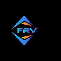 frv abstract technologie logo ontwerp Aan zwart achtergrond. frv creatief initialen brief logo concept. vector