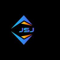 jsj abstract technologie logo ontwerp Aan zwart achtergrond. jsj creatief initialen brief logo concept. vector