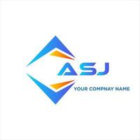 asj abstract technologie logo ontwerp Aan wit achtergrond. asj creatief initialen brief logo concept. vector