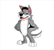 wolf mascotte vector illustratie