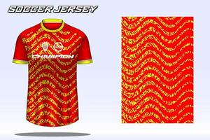 voetbal Jersey sport t-shirt ontwerp mockup voor Amerikaans voetbal club vector