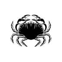 krab logo symbool. stencil ontwerp. dier tatoeëren vector illustratie.