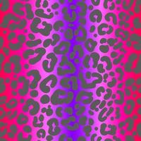 neon luipaard naadloos patroon. helder gekleurde gevlekte achtergrond. vector regenboog dierenprint.