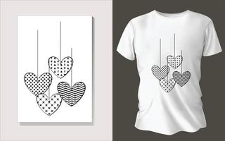 valentijnsdag dag speciaal tee overhemd ontwerp vector