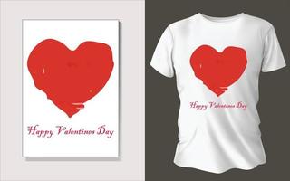 valentijnsdag dag speciaal tee overhemd ontwerp vector