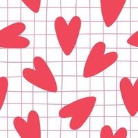 harten naadloos patroon. san valentijnsdag patroon. liefde naadloos patroon. harten achtergrond vector