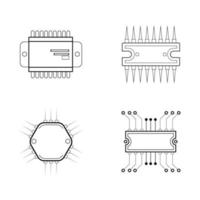 verzameling van lineaire microschakeling vector