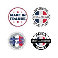 labels van made in France vector