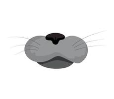 vector illustratie van kat neus-