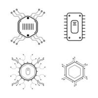 verzameling van lineaire microschakeling vector