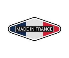 etiket van gemaakt in Frankrijk vector