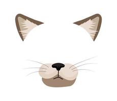 vector illustratie van kat masker